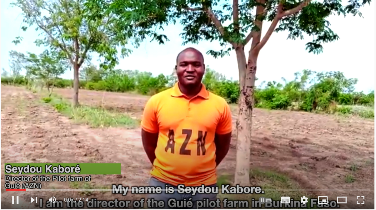 Seydou Kabore Director of "Ferme Pilote de Guiè " - BURKINA FASO